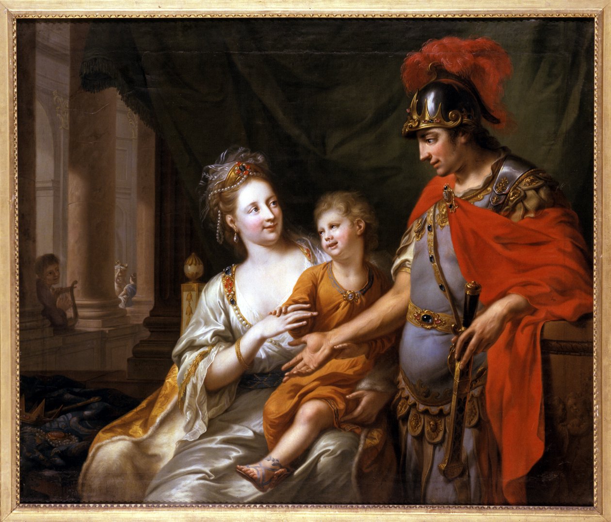 Hectors vertrek door Johann Heinrich Wilhelm Tischbein