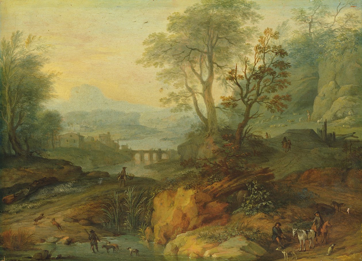 Landschap door Johann Holst