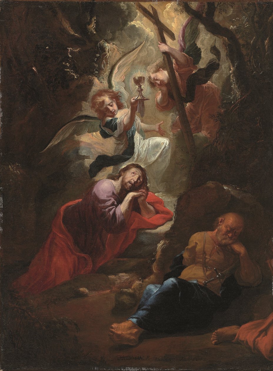 De lijdensweg in de tuin door Johann Hulsman