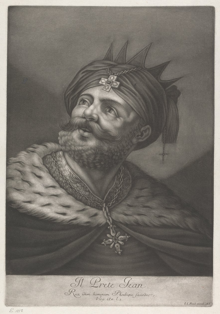 De priester Jean door Johann Jacobus Haid