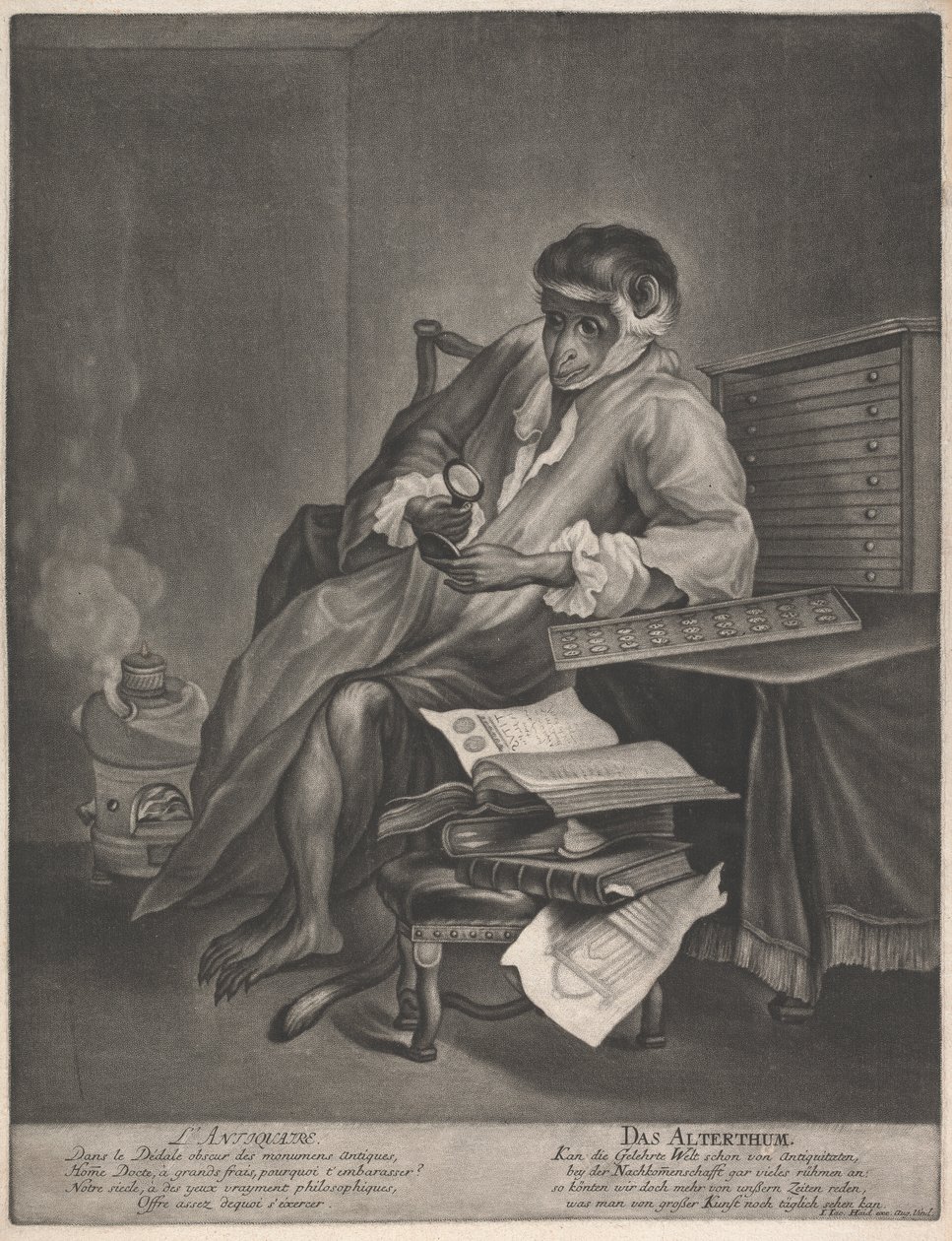 De Antiquair door Johann Jacobus Haid