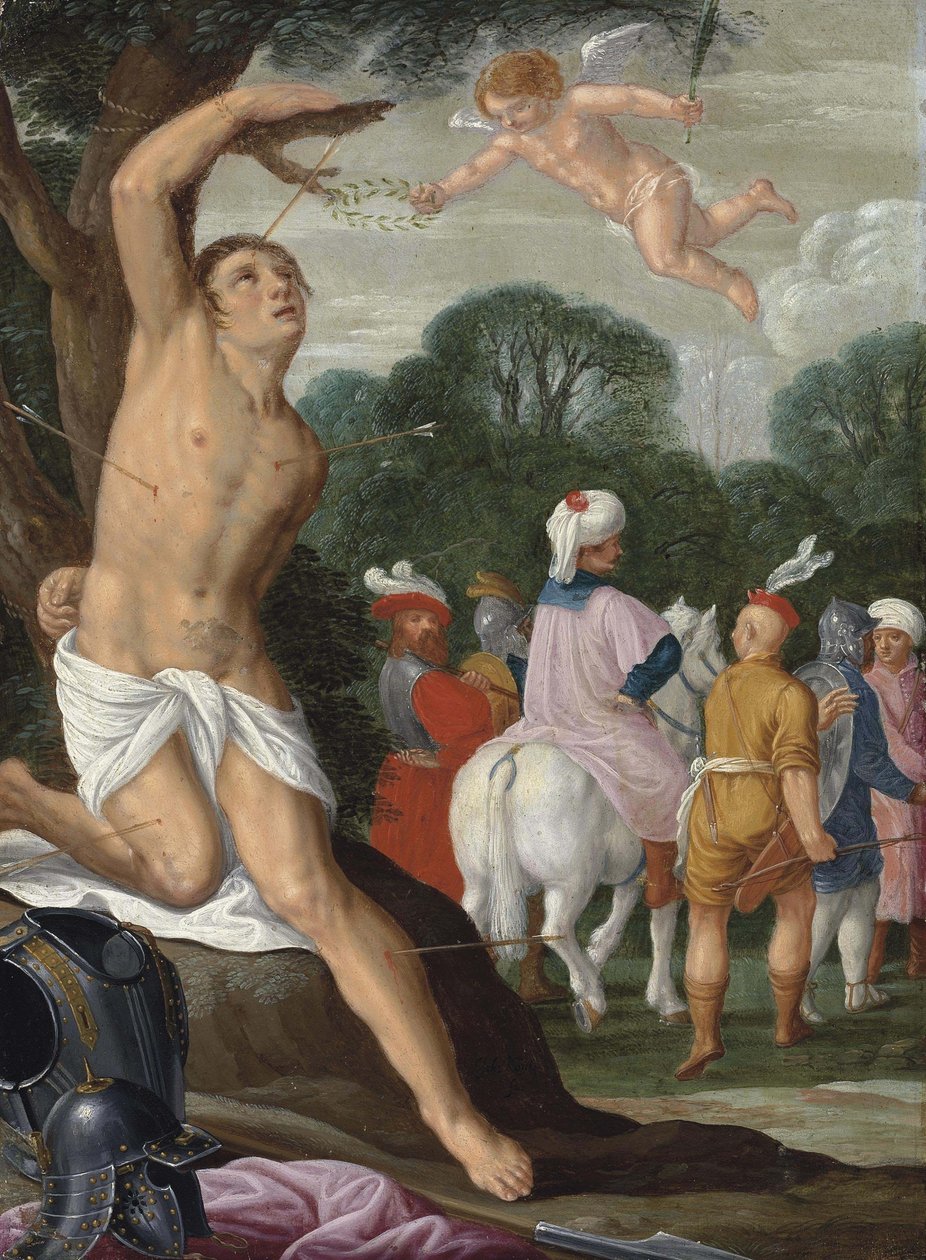 Het martelaarschap van Sint Sebastiaan door Johann König