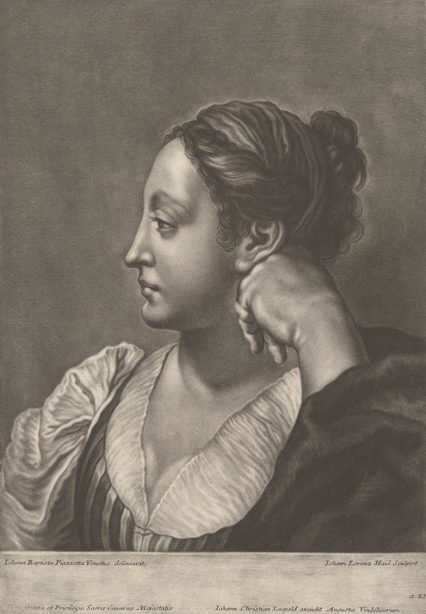 De jonge cabarttiere door Johann Lorenz Haid