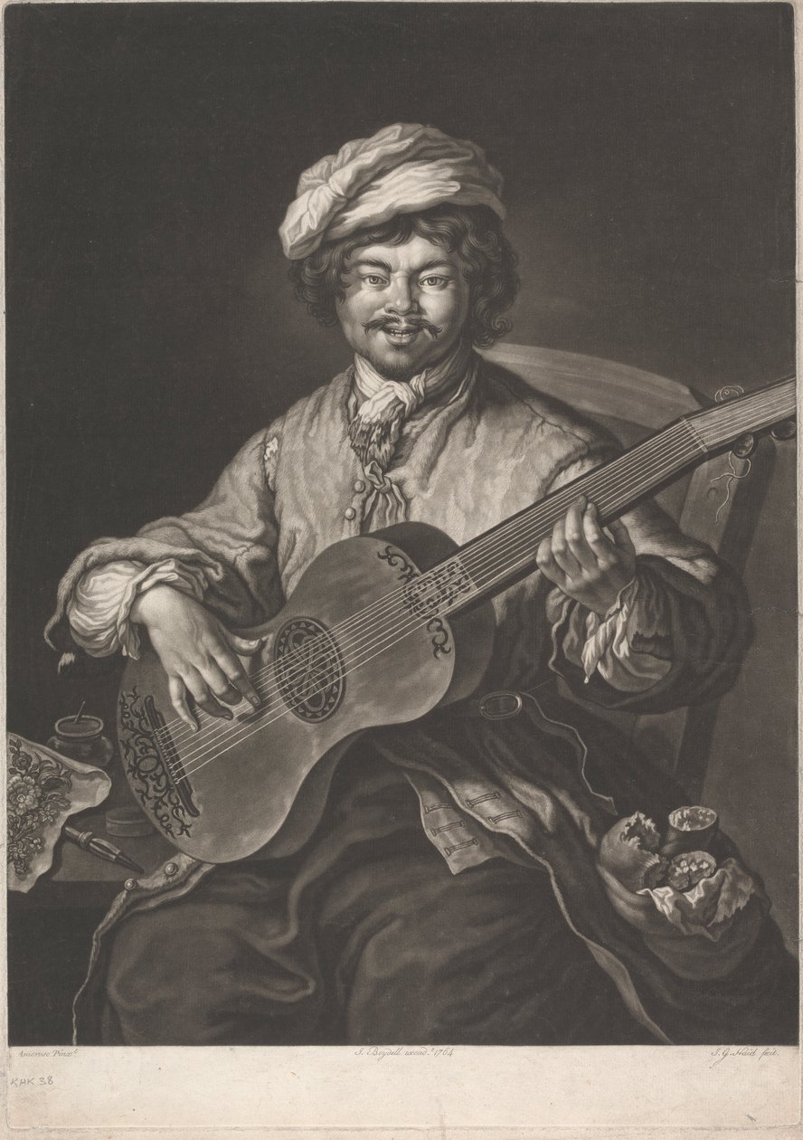 De Musicus door Johann Lorenz Haid