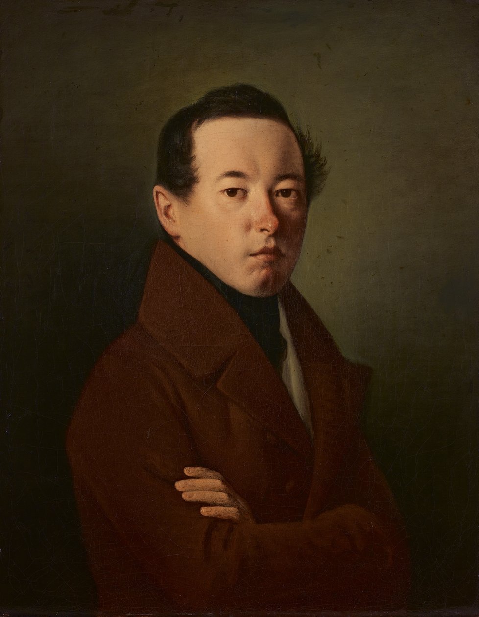 Zelfportret (?) door Johann Michael Neder