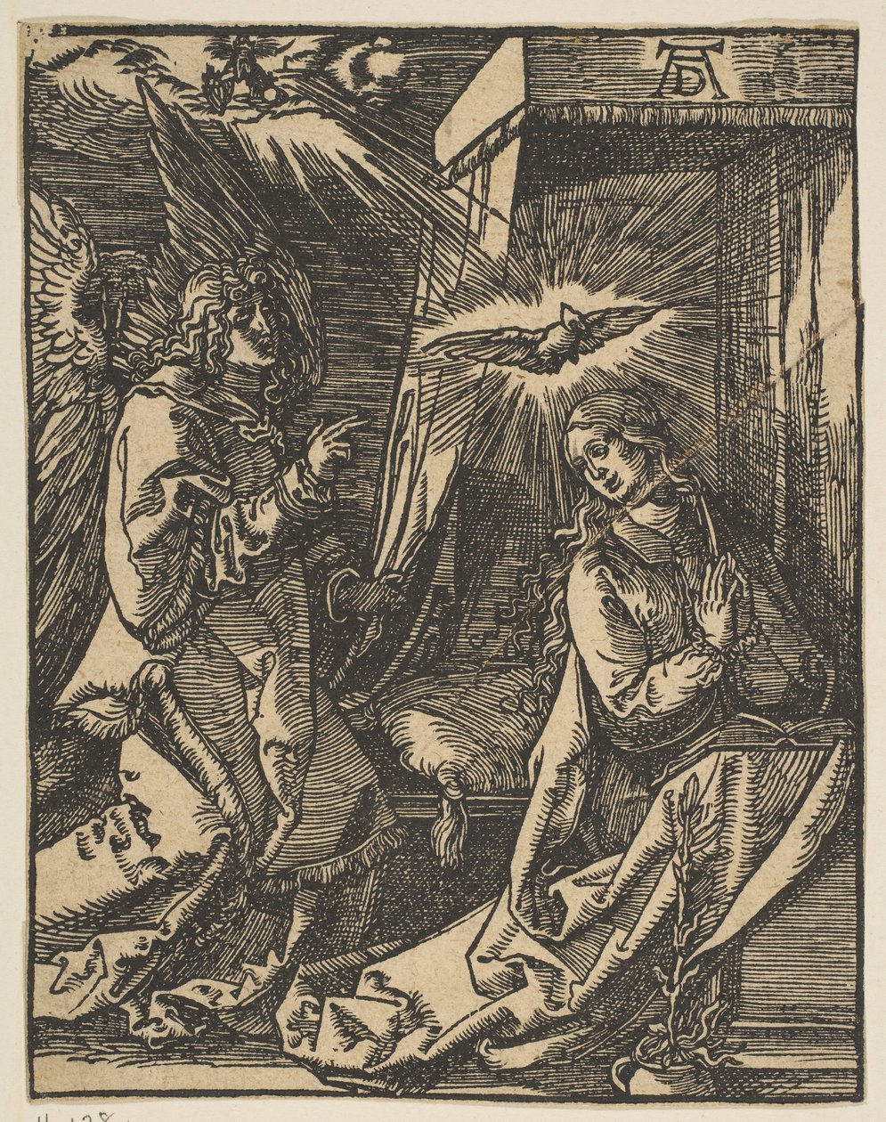 De Aankondiging, uit de Kleine Passie, kopie door Johann Mommard