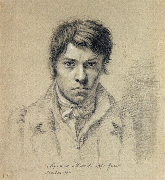 Zelfportret door Johann Nepomuk Muxel