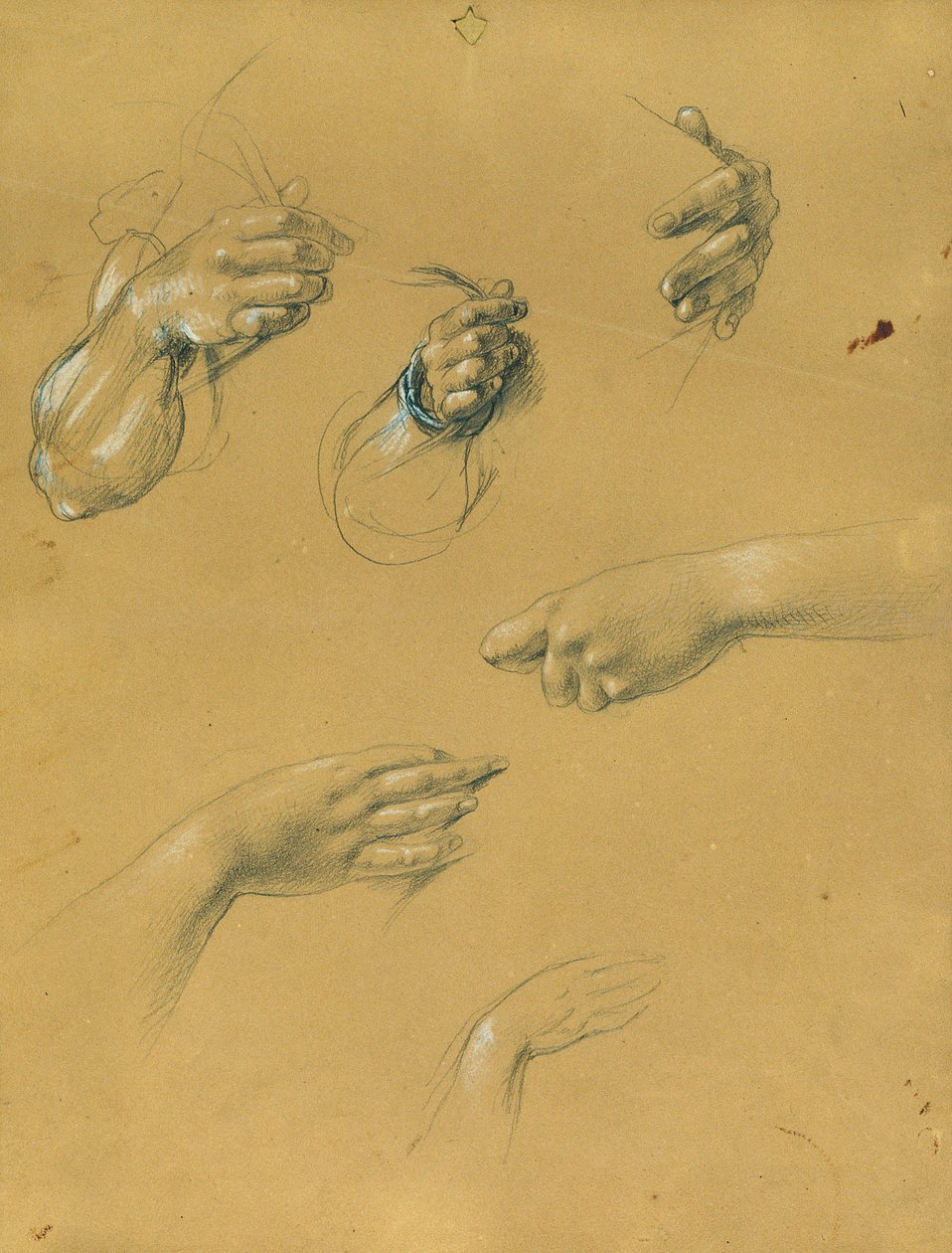 Handstudies door Johann Peter Krafft