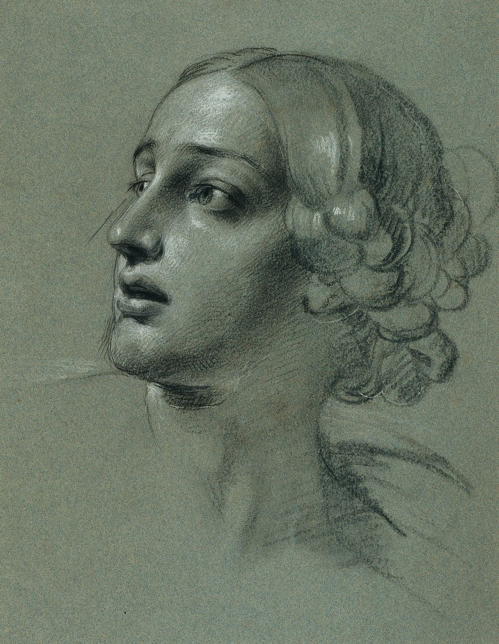 Hoofdstudie voor "Arindal en Daura" door Johann Peter Krafft