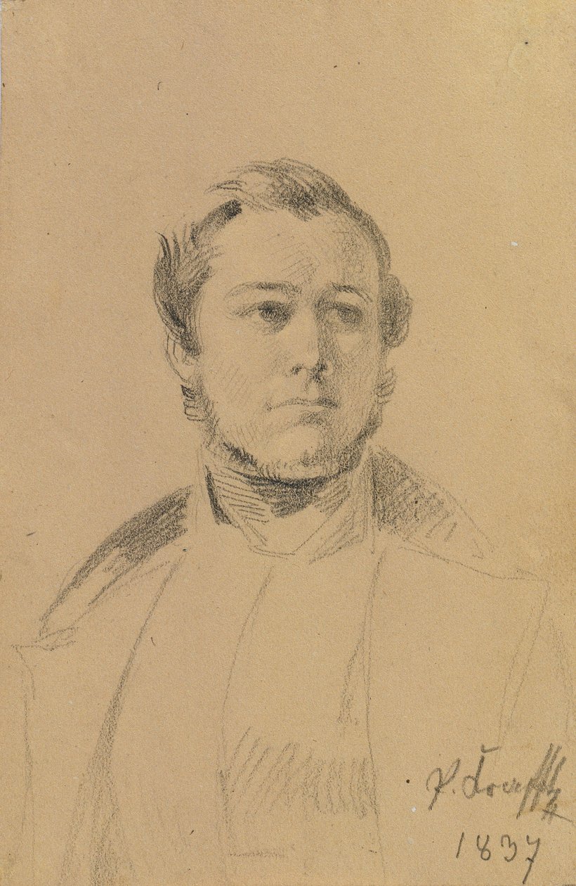 Portretstudie Franz Xaver Eckl door Johann Peter Krafft