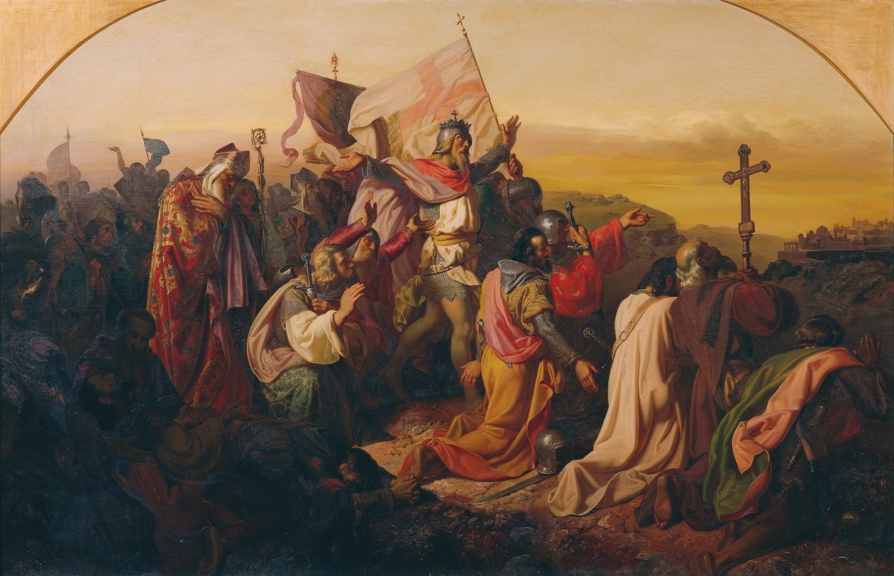 Gottfried van Bouillon en kruisvaarders door Johann  Till der Jüngere
