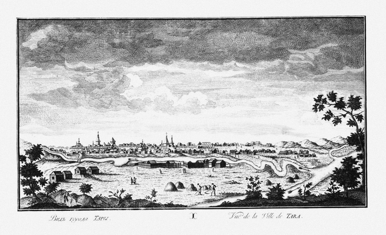 Uitzicht op Tara, ca. 1735 door Johann Wilhelm Lürsenius