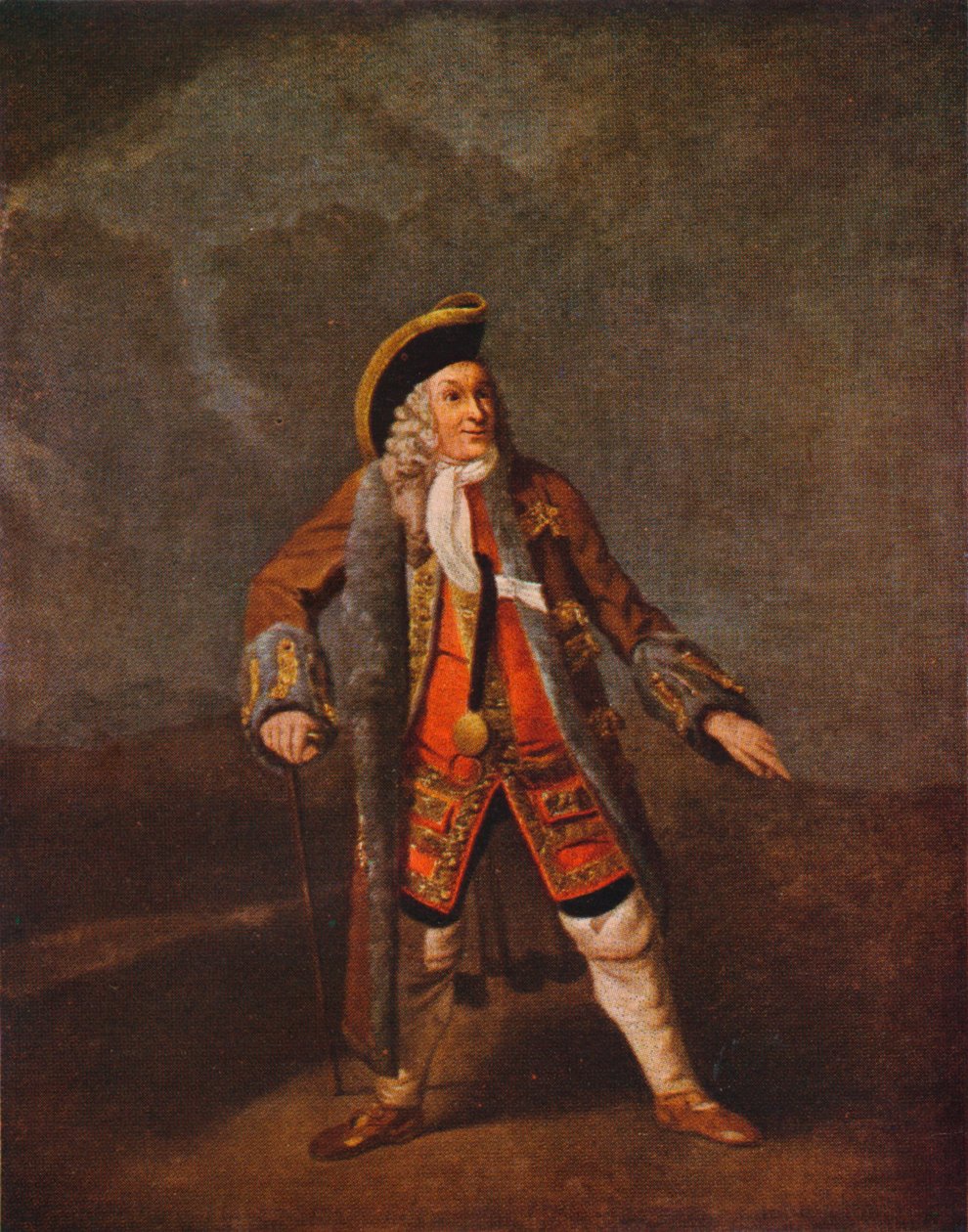 Garrick als Lord Chalkstone, ca. 1740 1948 door Johan Joseph Zoffany
