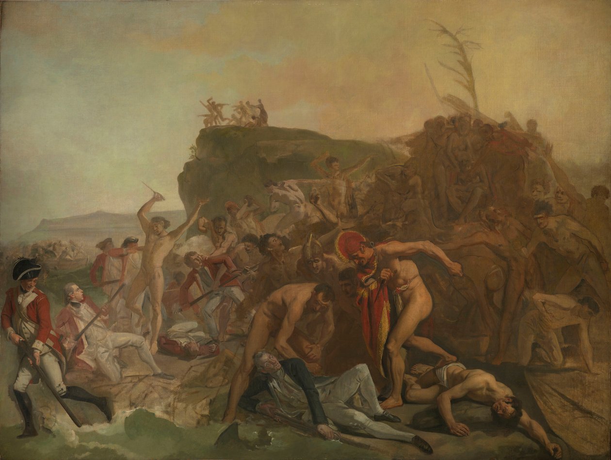 De dood van kapitein James Cook door Johann Zoffany