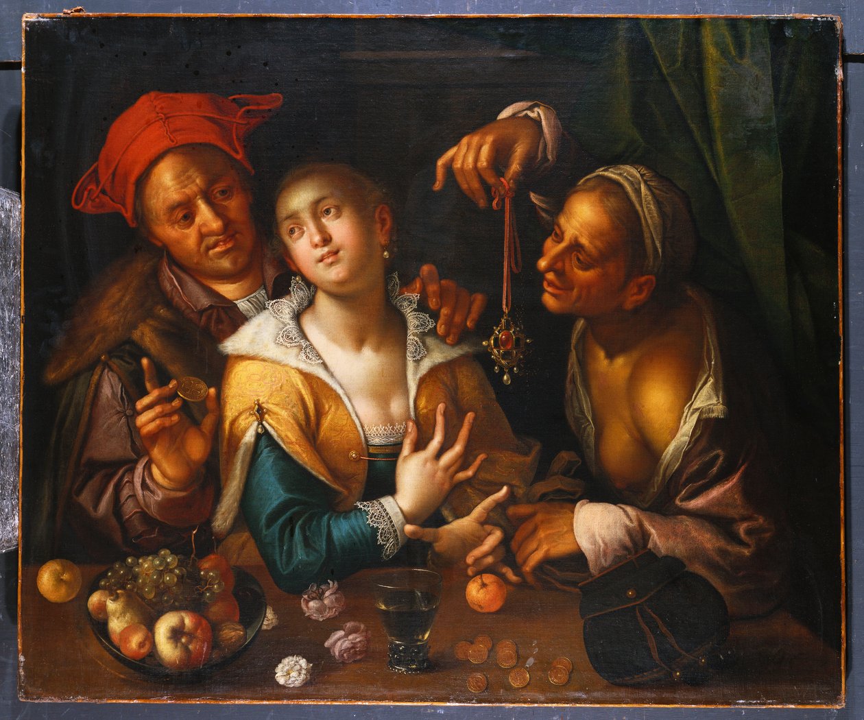 Huurliefde door Johann or Hans von Aachen