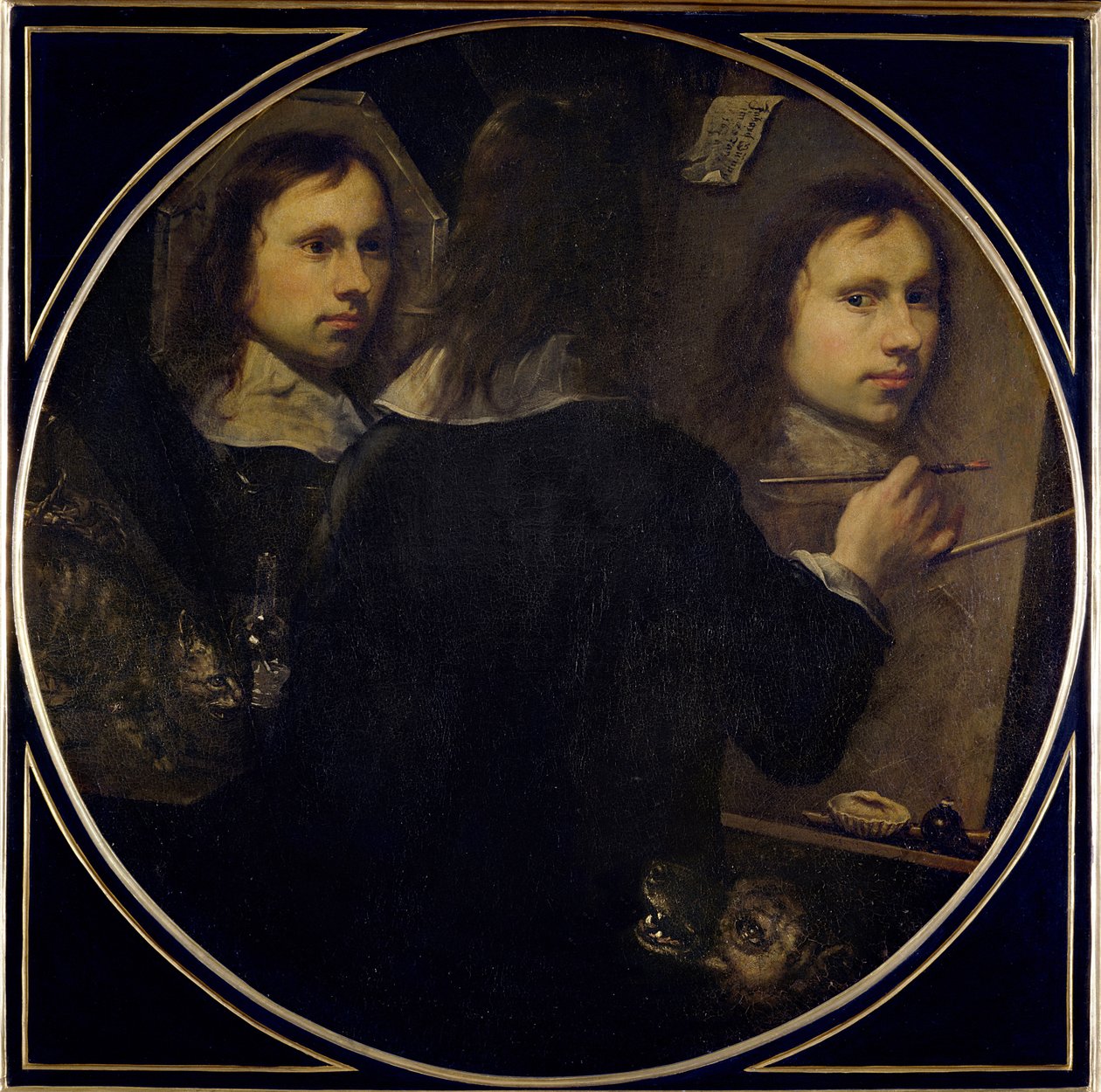 Zelfportret, 1646 door Johannes Gumpp