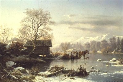 Het Bevroren Meer door Johannes Bartolomaus Duntze