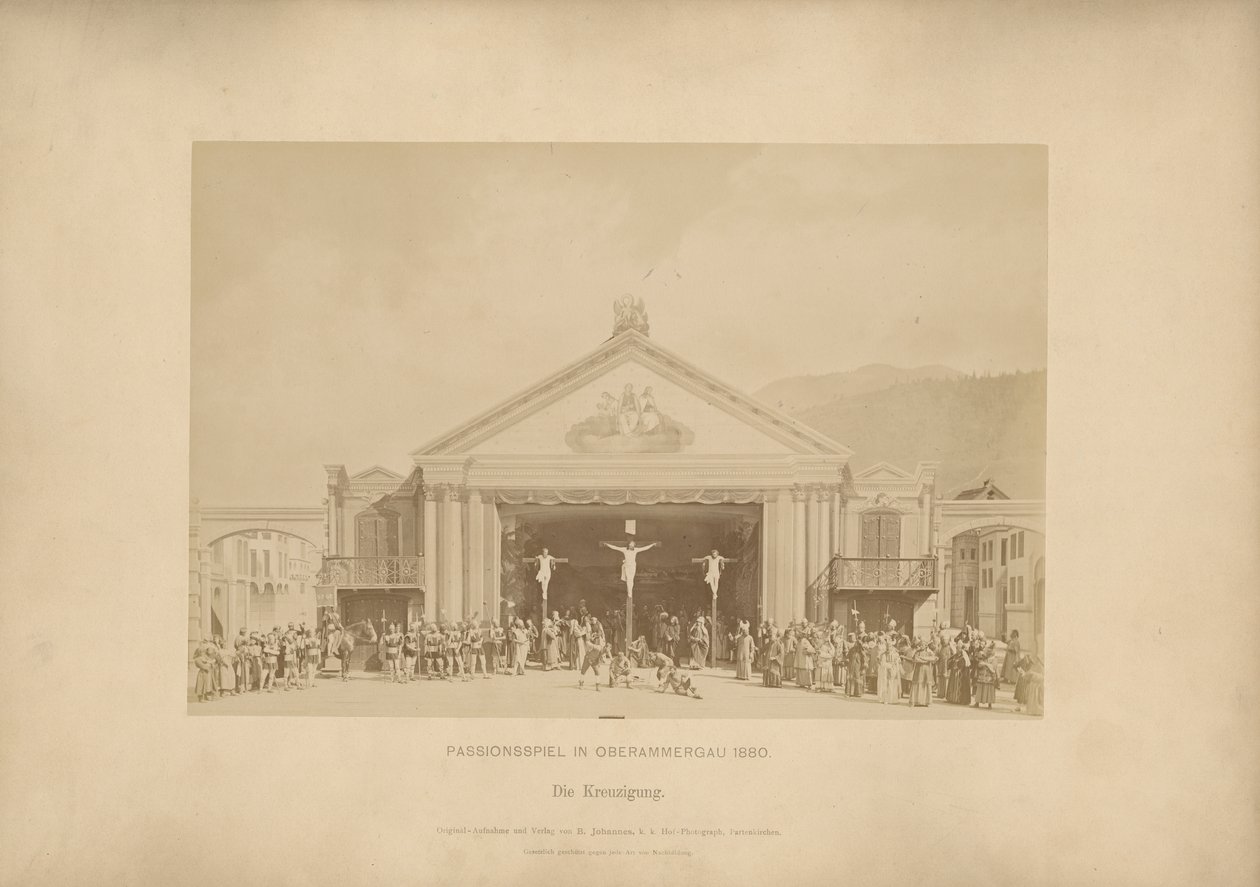 Passiespel van Ober-Ammergau - De Kruisiging door Johannes Bernhard