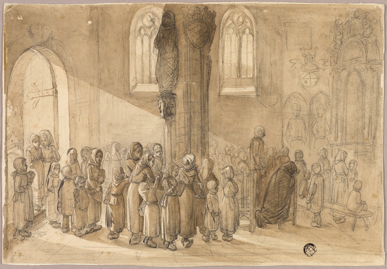 Eerste communie door Johannes Bosboom