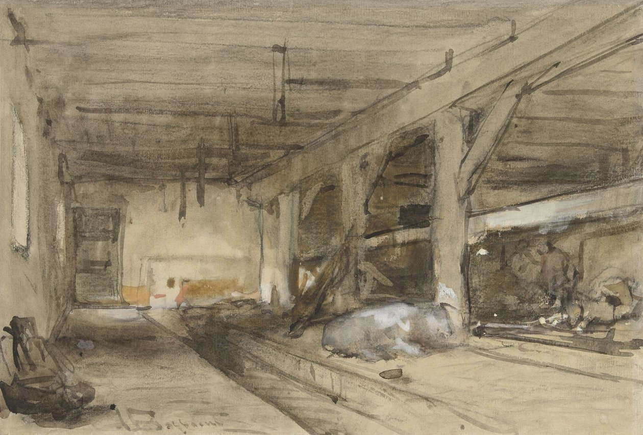 Stalinterieur door Johannes Bosboom