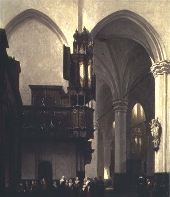 De Nieuwe Kerk in Amsterdam, c.1847 door Johannes Bosboom