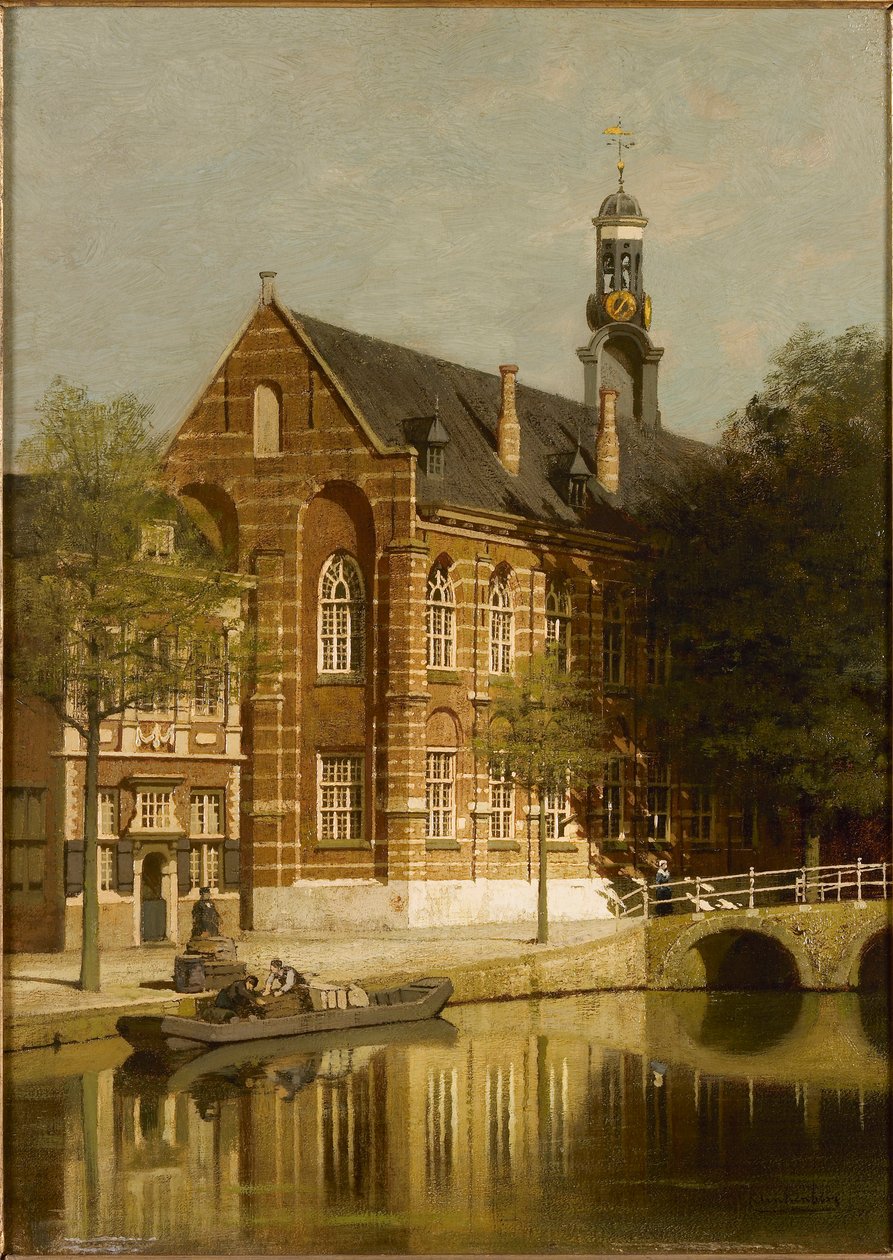 Gezicht op Leiden door Johannes Christiaan Karel Klinkenberg