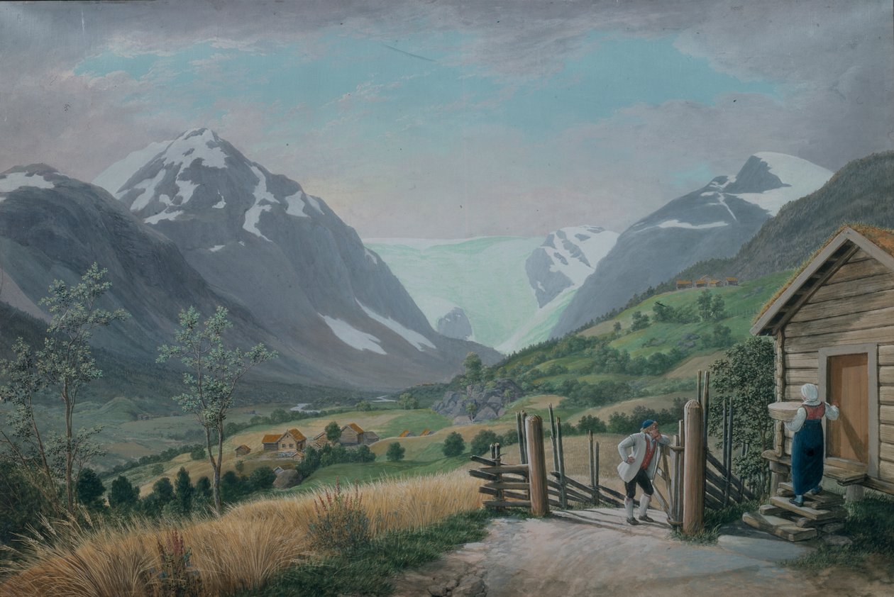 Boeyum gletsjer, Krondalen door Johannes Flintoe