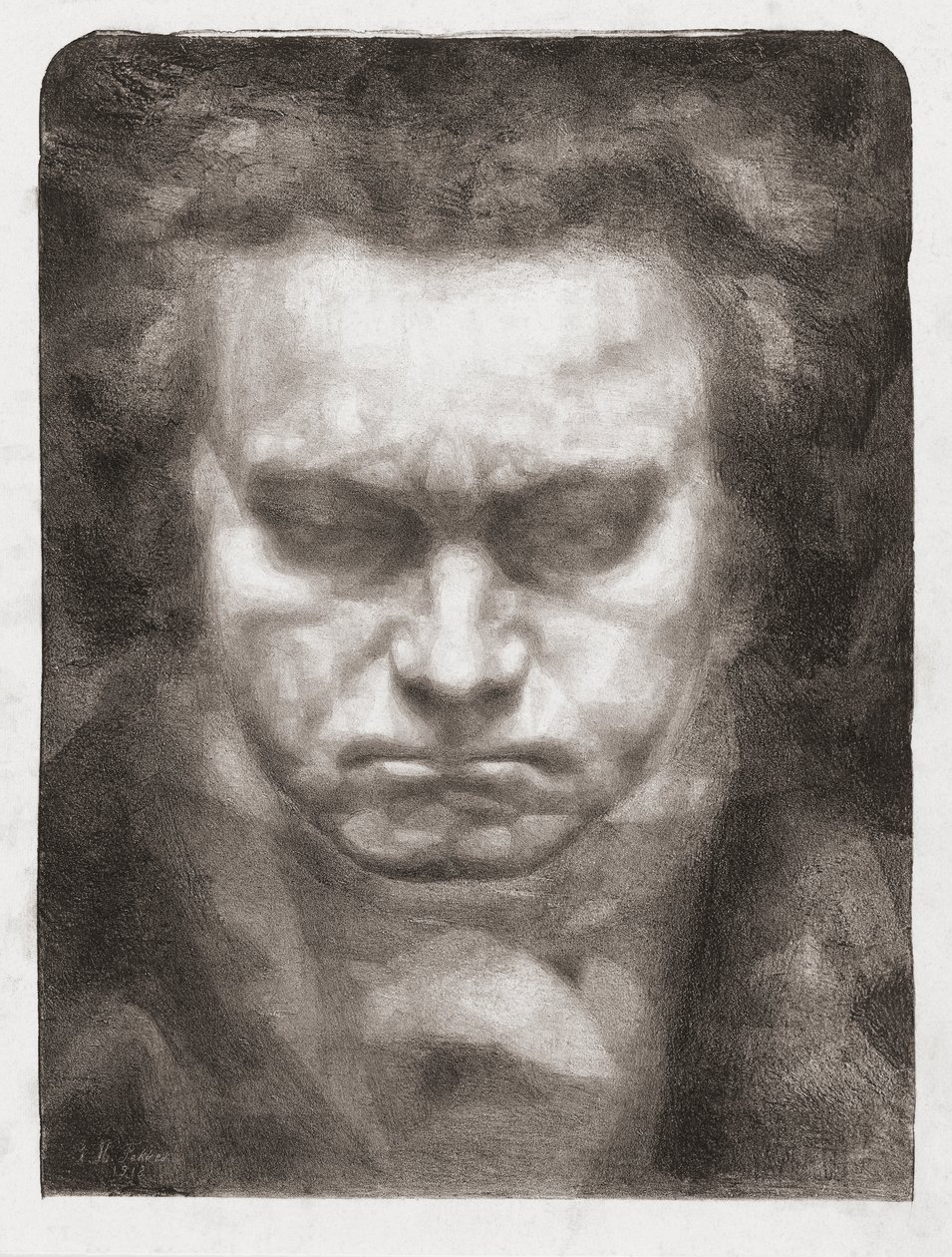 Ludwig van Beethoven, portret door Johannes Hendricus Fekkes