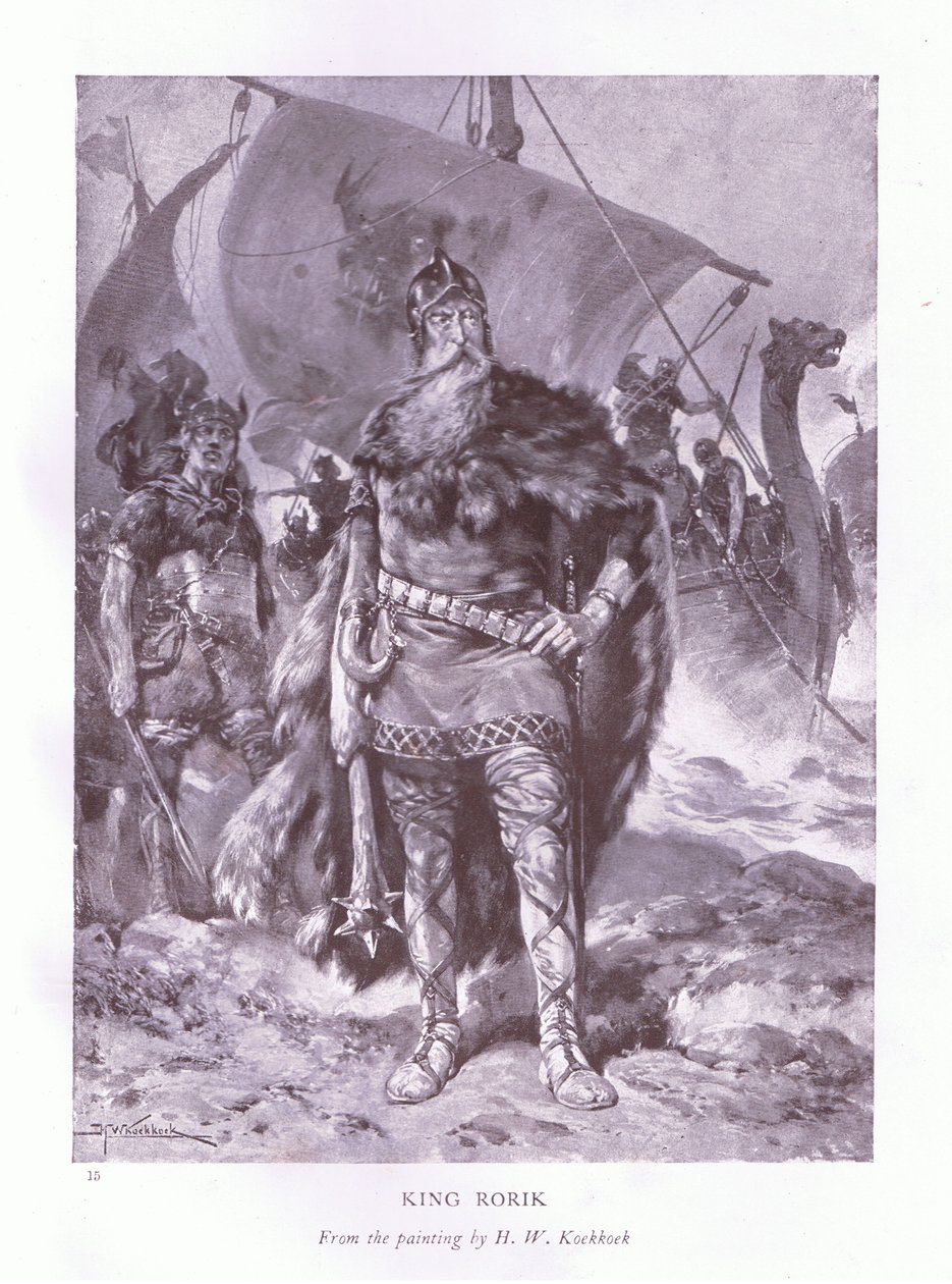 Koning Rorik door Johannes Hermann Barend Koekkoek