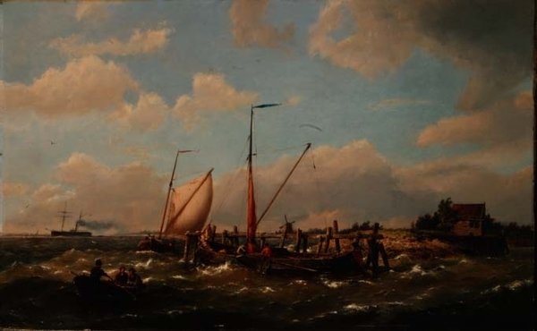Onbekend schilderij door Johannes Hermann Barend Koekkoek