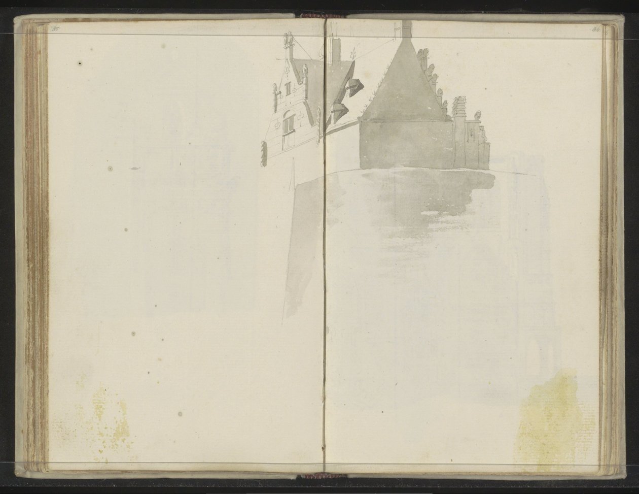 Waterslootse Poort te Delft door Johannes Huibert Prins