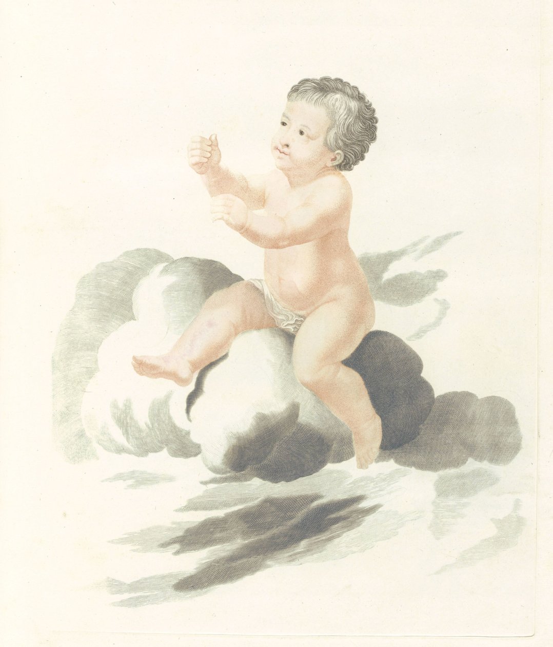 Naakt kind door Johannes Jacobsz van den Aveele (attributed to)