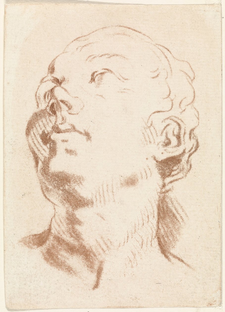 Kop van vrouw door Johannes Janson (possibly)