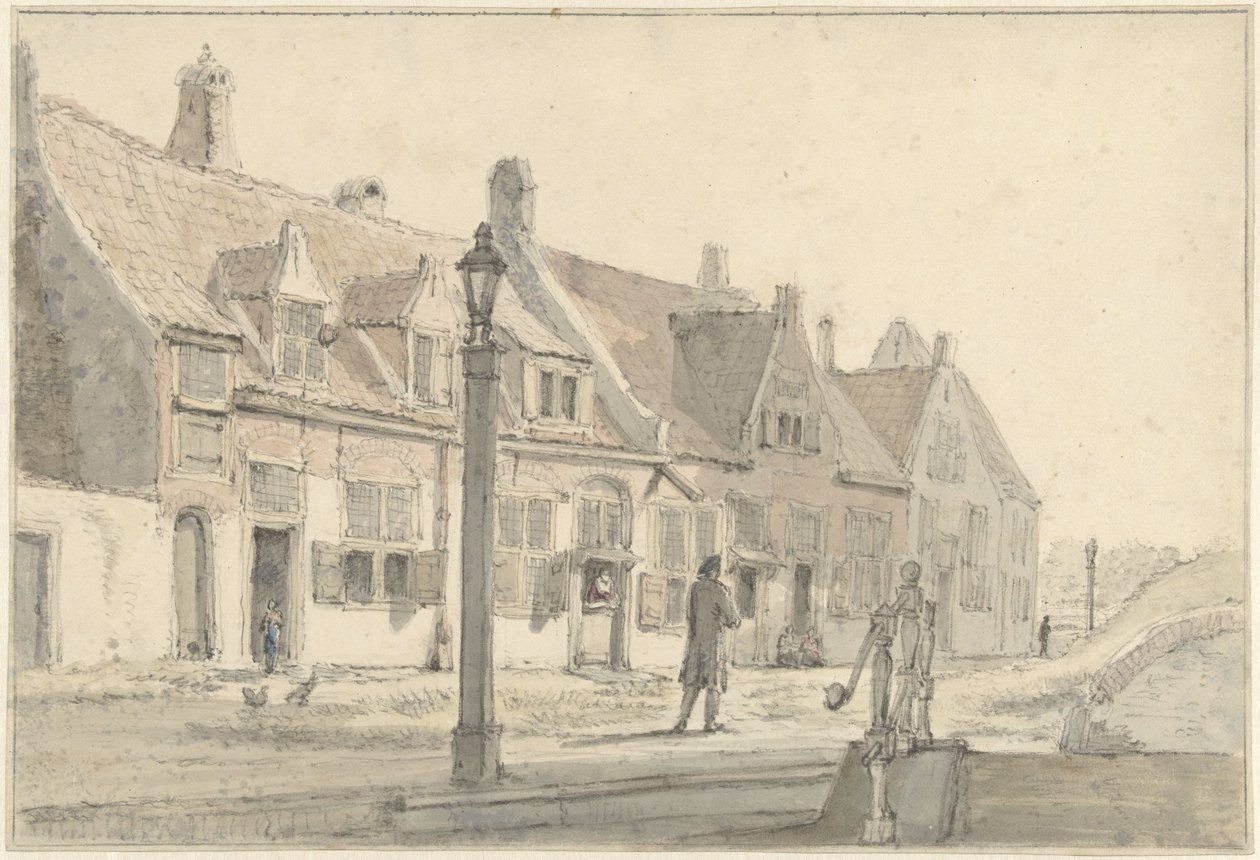 Bij de Koepoort te Delft door Johannes Jelgerhuis