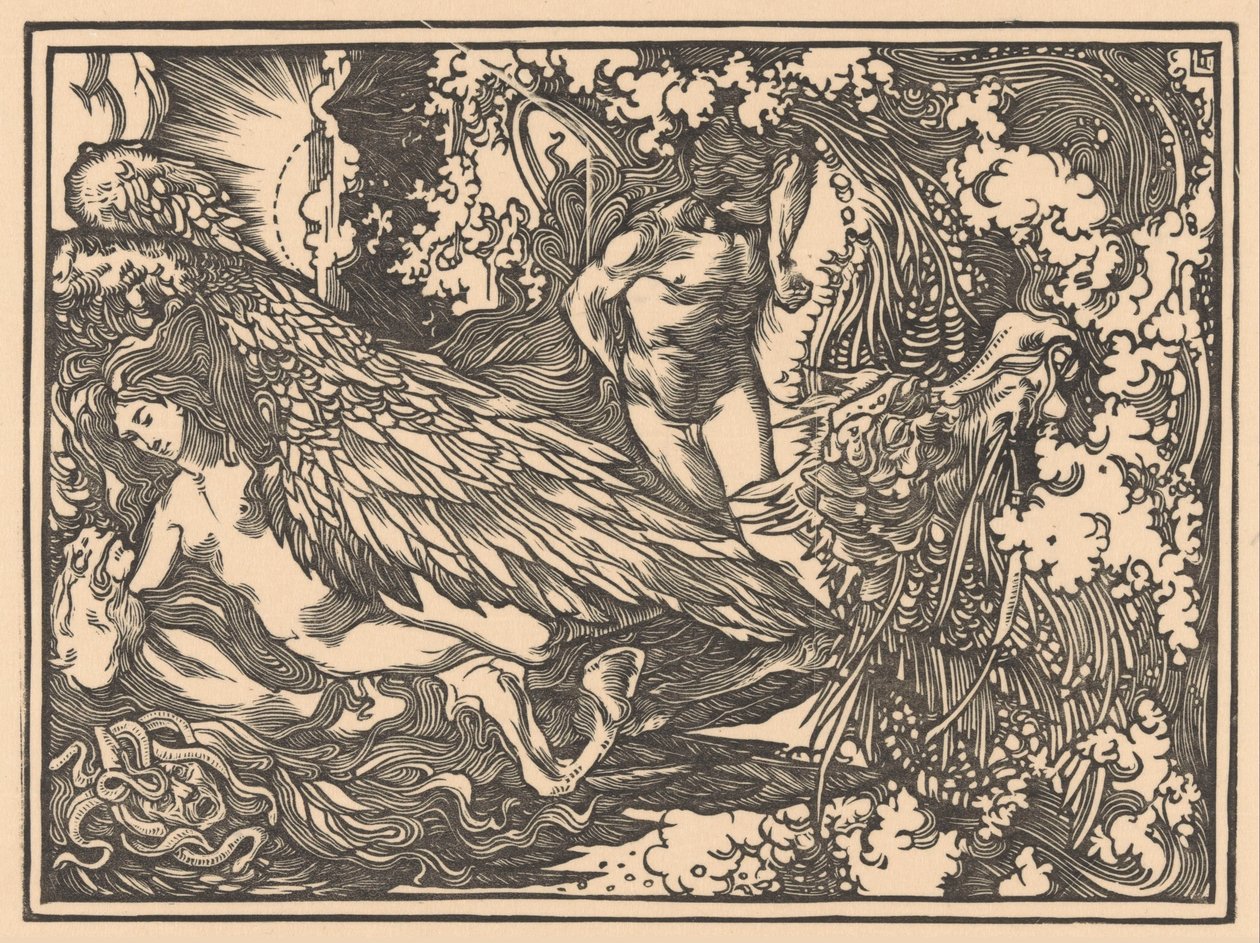 Perseus en Andromeda door Johannes Josephus Aarts