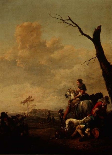 Rust na de jacht door Johannes Lingelbach