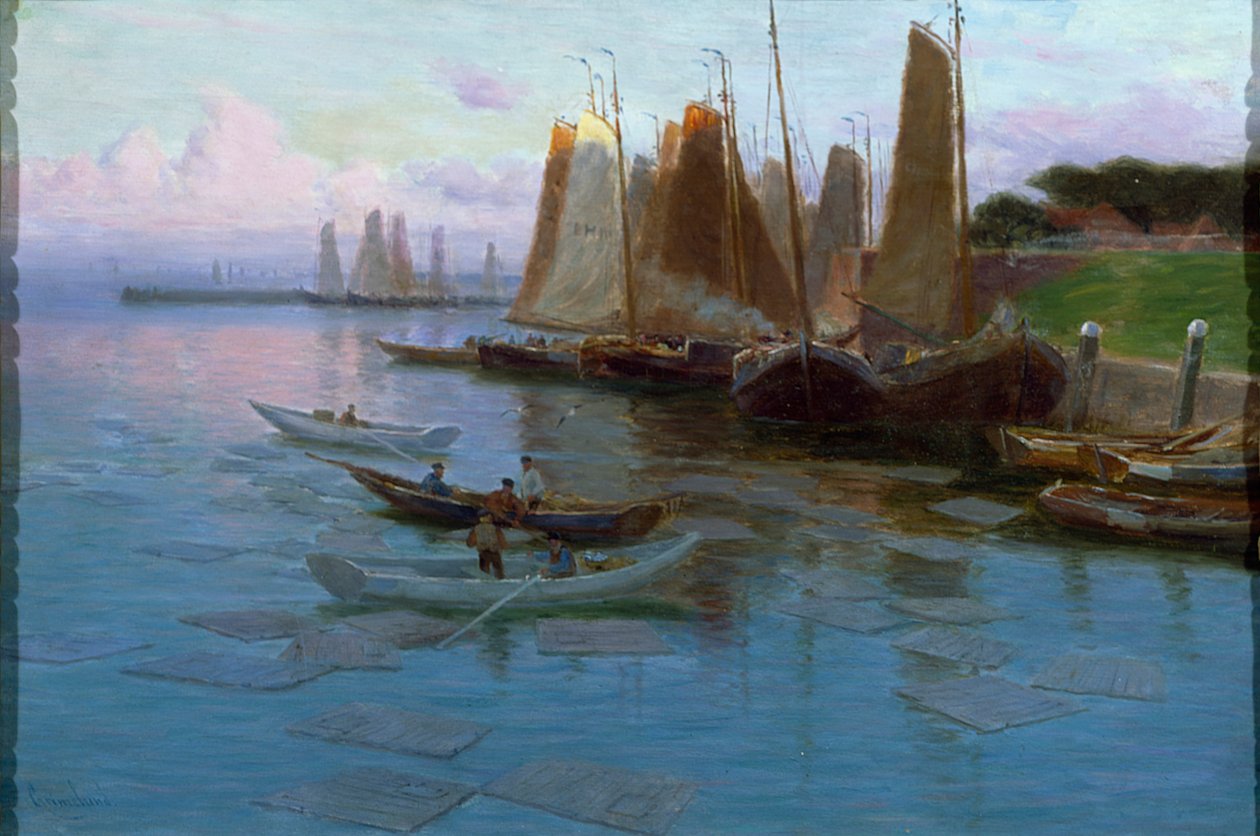 Vissersboten door Johannes Martin Grimelund