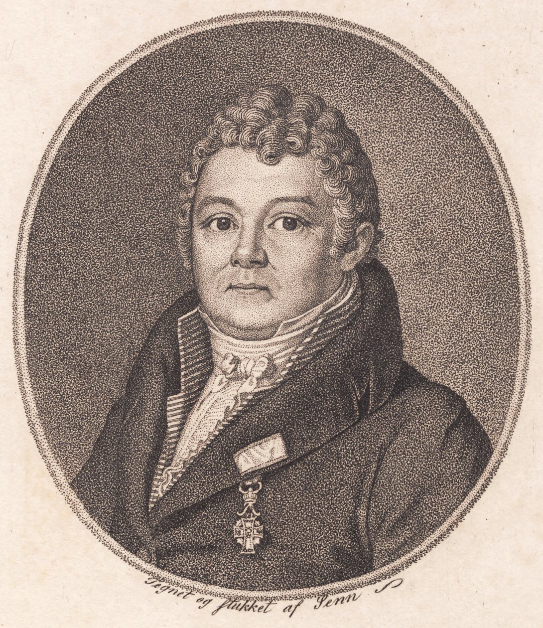 Acteur H.C. Knudsen door Johannes Senn