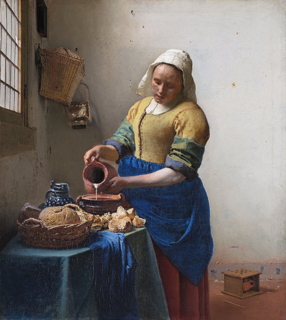 Dutch: Het melkmeisje The Milkmaid door Johannes Vermeer