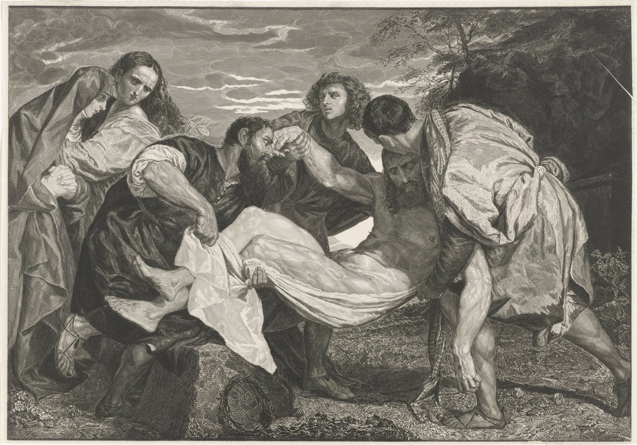 Graflegging van Christus door Johannes de Mare