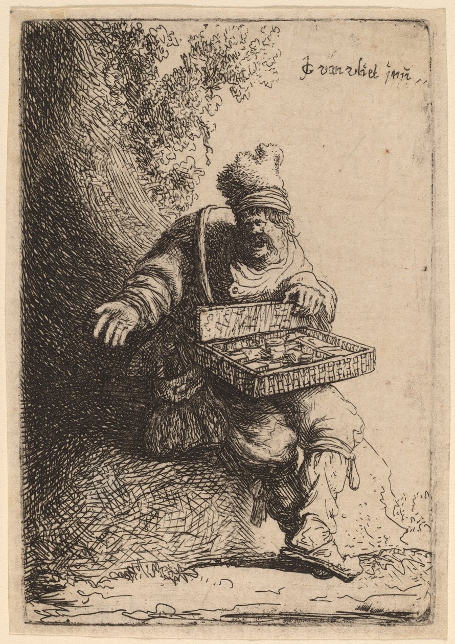 De marskramer door Johannes van Vliet