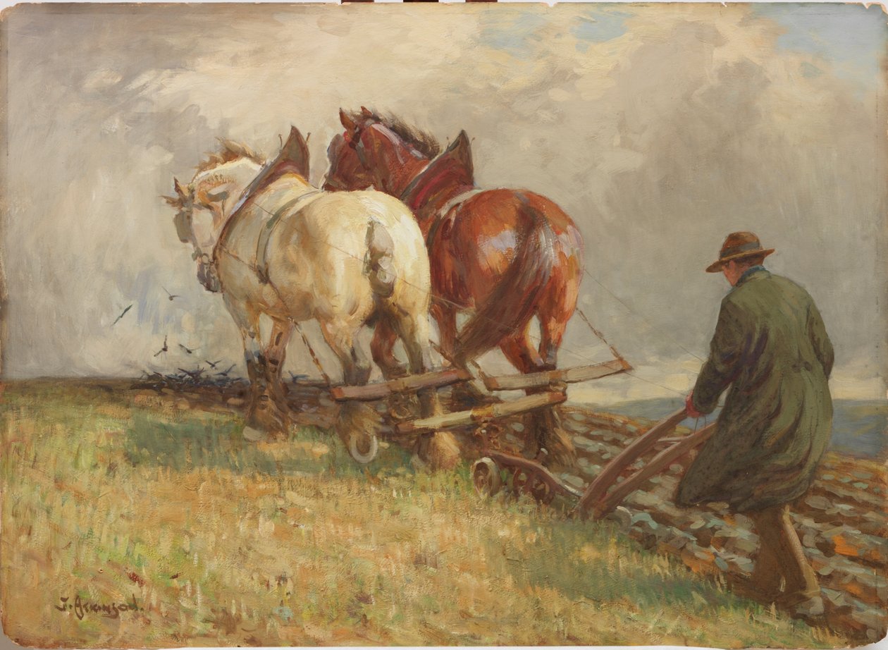 Ploegen, c.1900-19 door John Atkinson