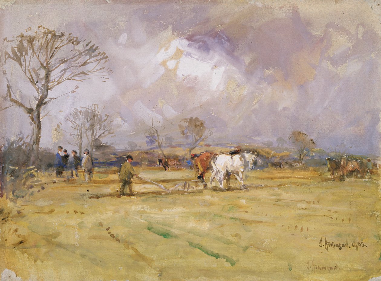 Het ploegteam, 1905 door John Atkinson