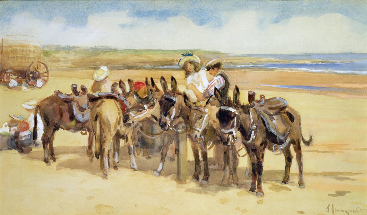 Tynemouth Sands, 1907 door John Atkinson