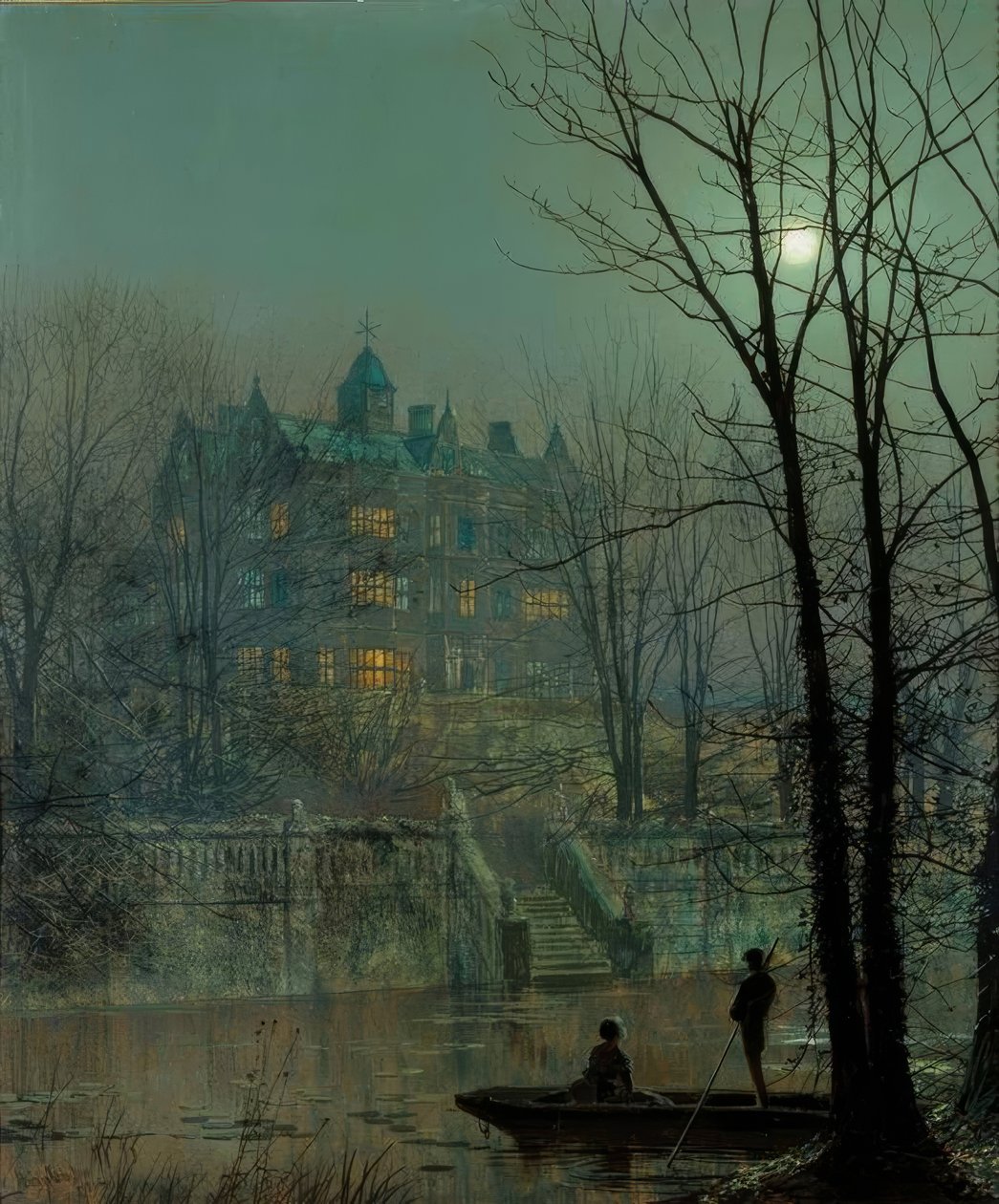 Knostrop Old Hall, Leeds door John Atkinson Grimshaw