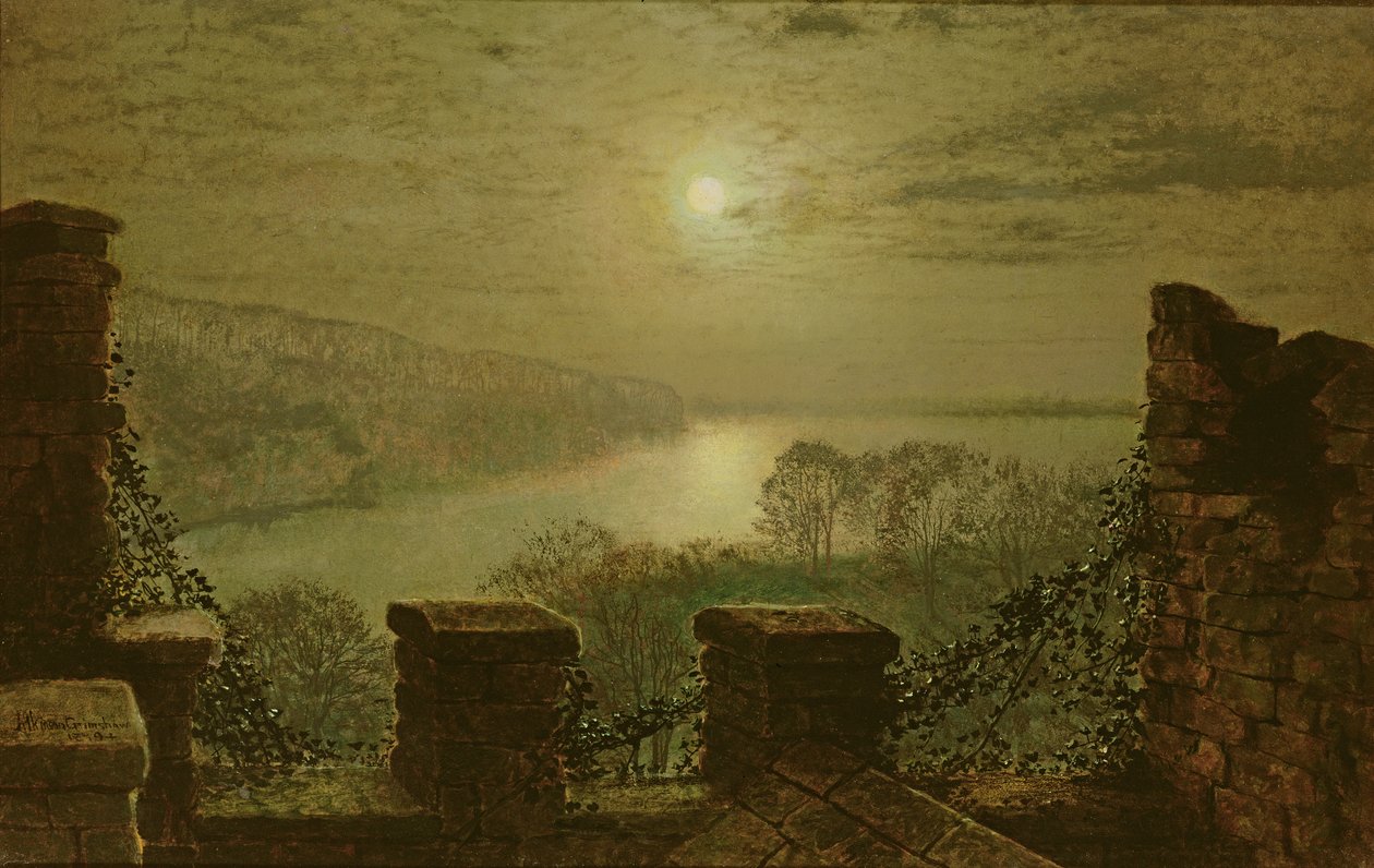 Roundhay Park Vanaf het Kasteel, 1879 door John Atkinson Grimshaw