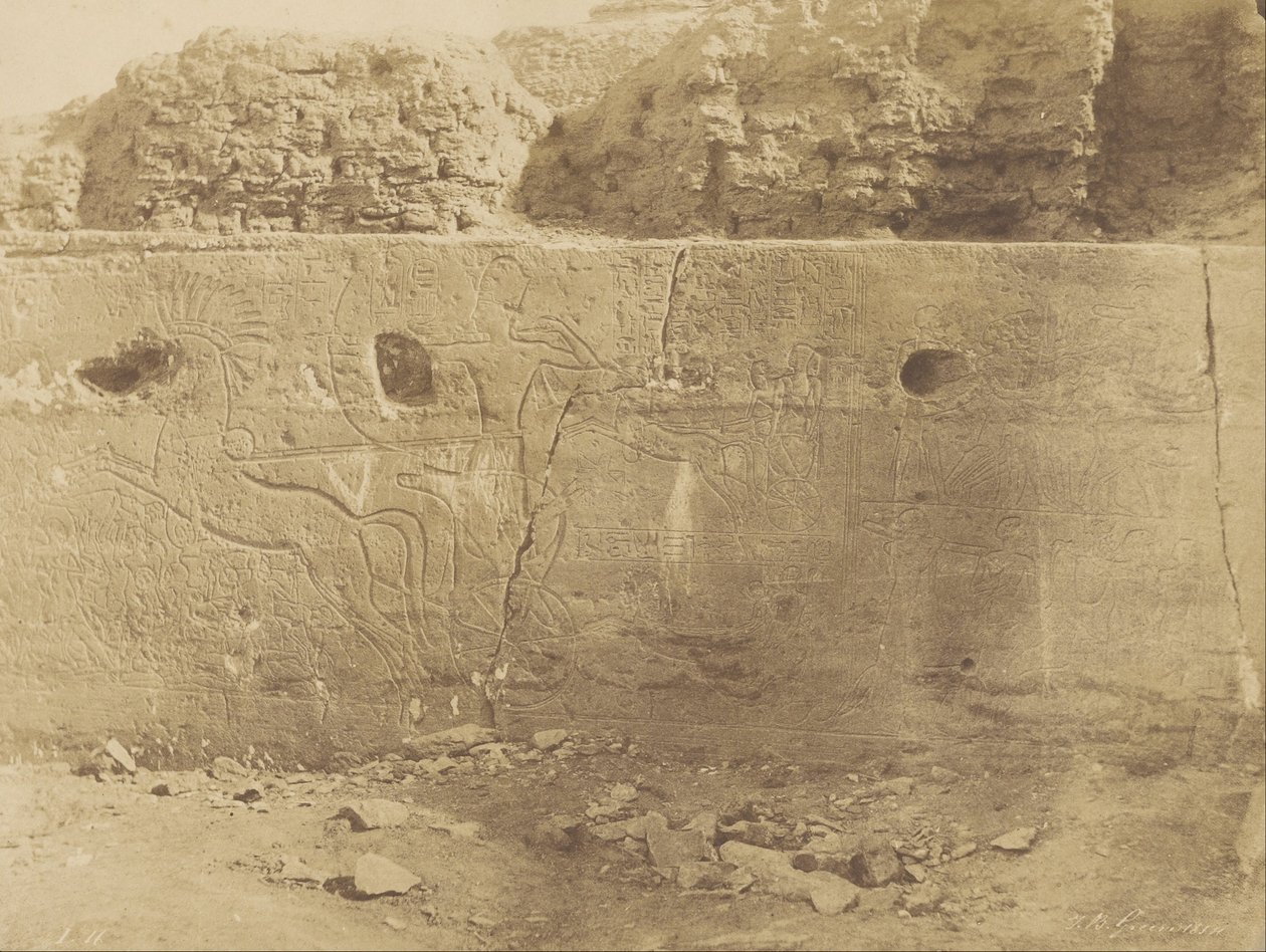 (Bet-Oualli, historische sculpturen van de linkerwand) door John Beasly Greene