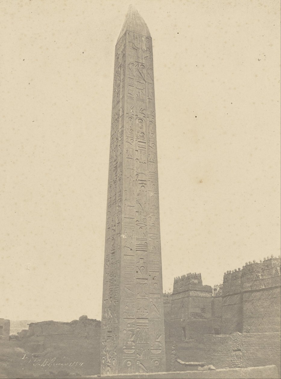 Luxor, Obelisk, Oost- en Zuidzijde door John Beasly Greene