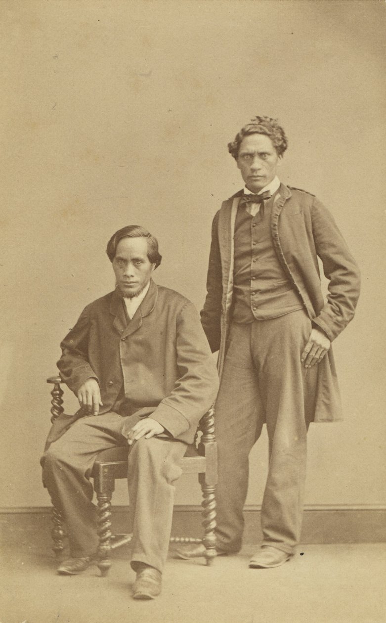 Raihana Tukarawa en Paratene te Manu, c.1863 door John Beattie