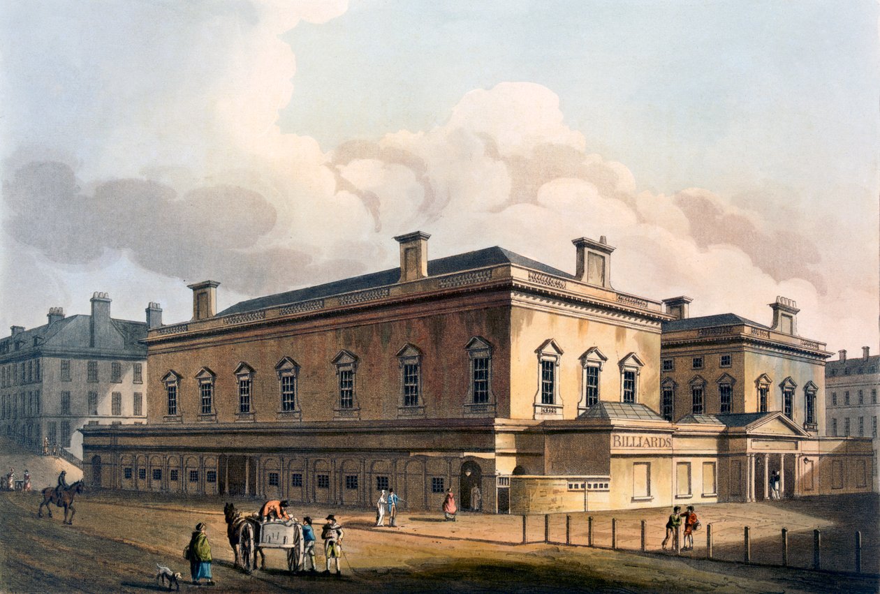 Clubhuis, Bath door John Claude Nattes